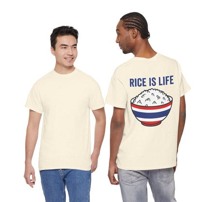 Rice is Life (Back) Heavy Cotton Tee