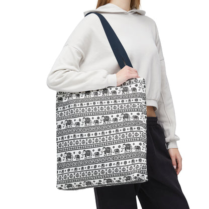 Thai Elephant Tote Bag - Patterned AOP