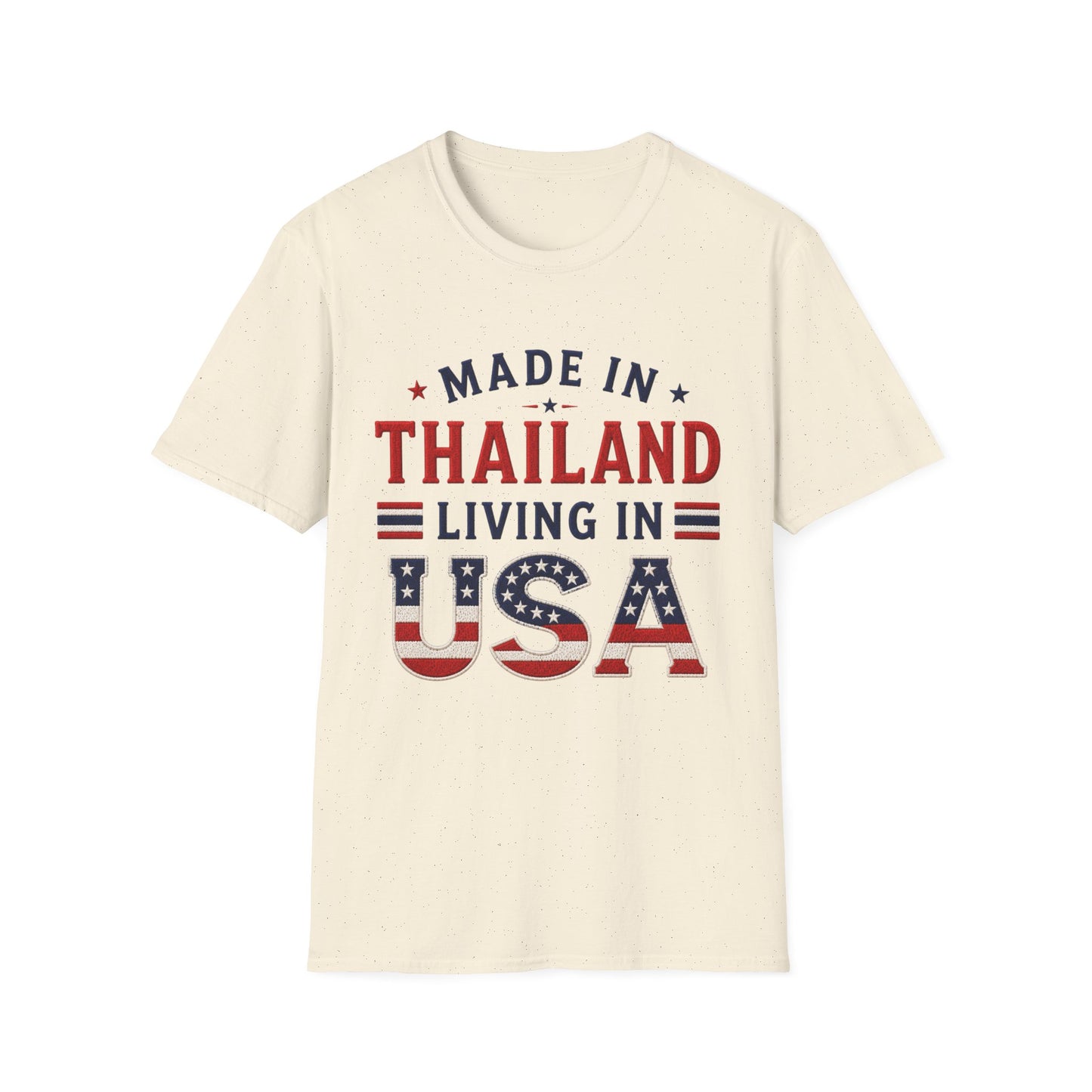 Made in Thailand, Living in USA Unisex Softstyle Tee
