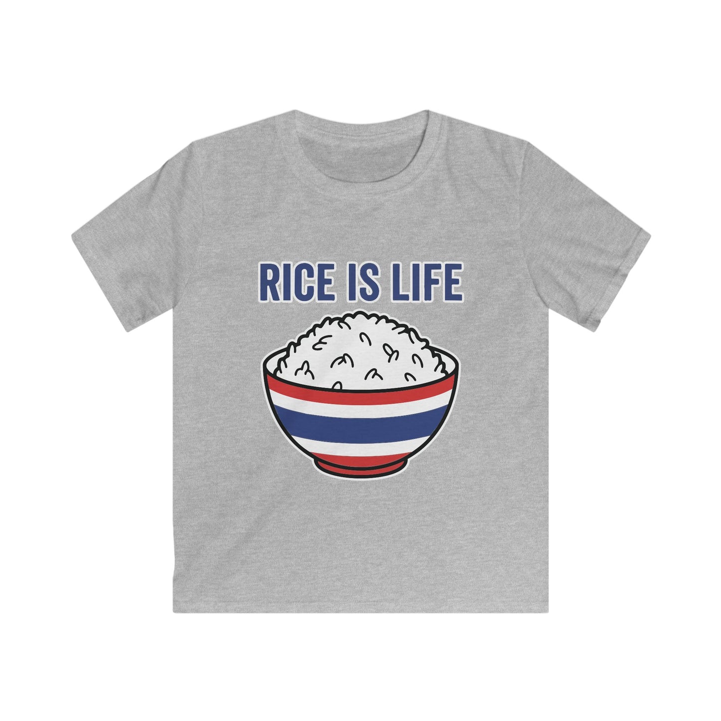 Rice is Life (Front) Kids Softstyle Tee