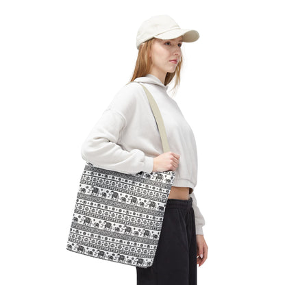Thai Elephant Tote Bag - Patterned AOP