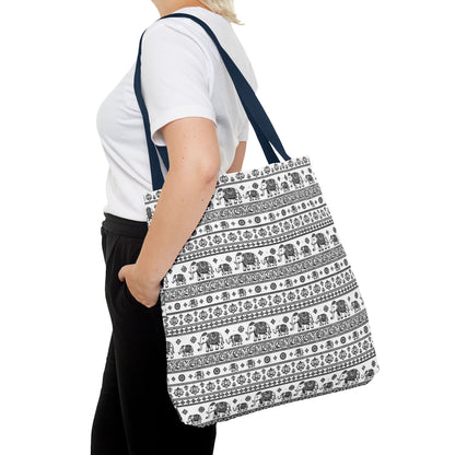 Thai Elephant Tote Bag - Patterned AOP