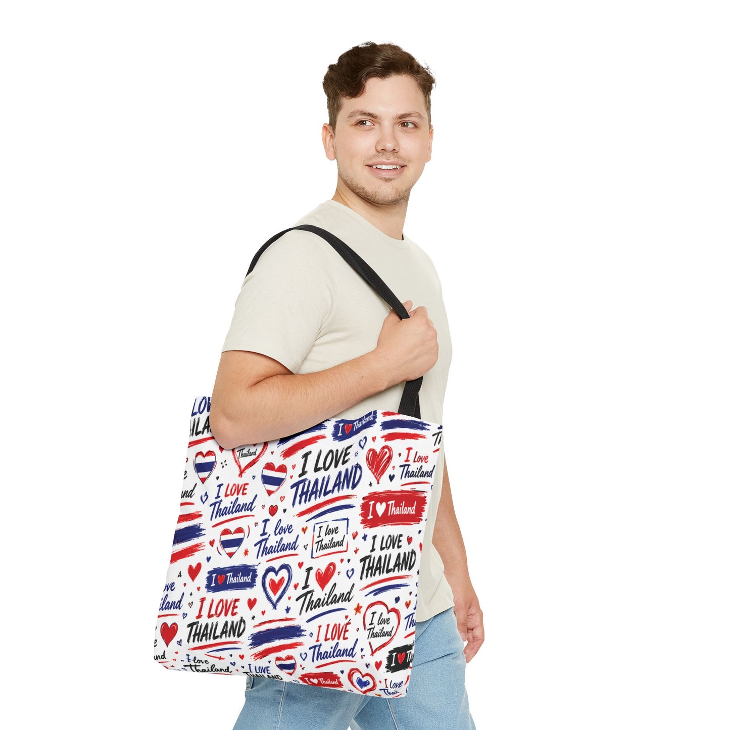 I love Thailand Tote Bag Wide Bottom
