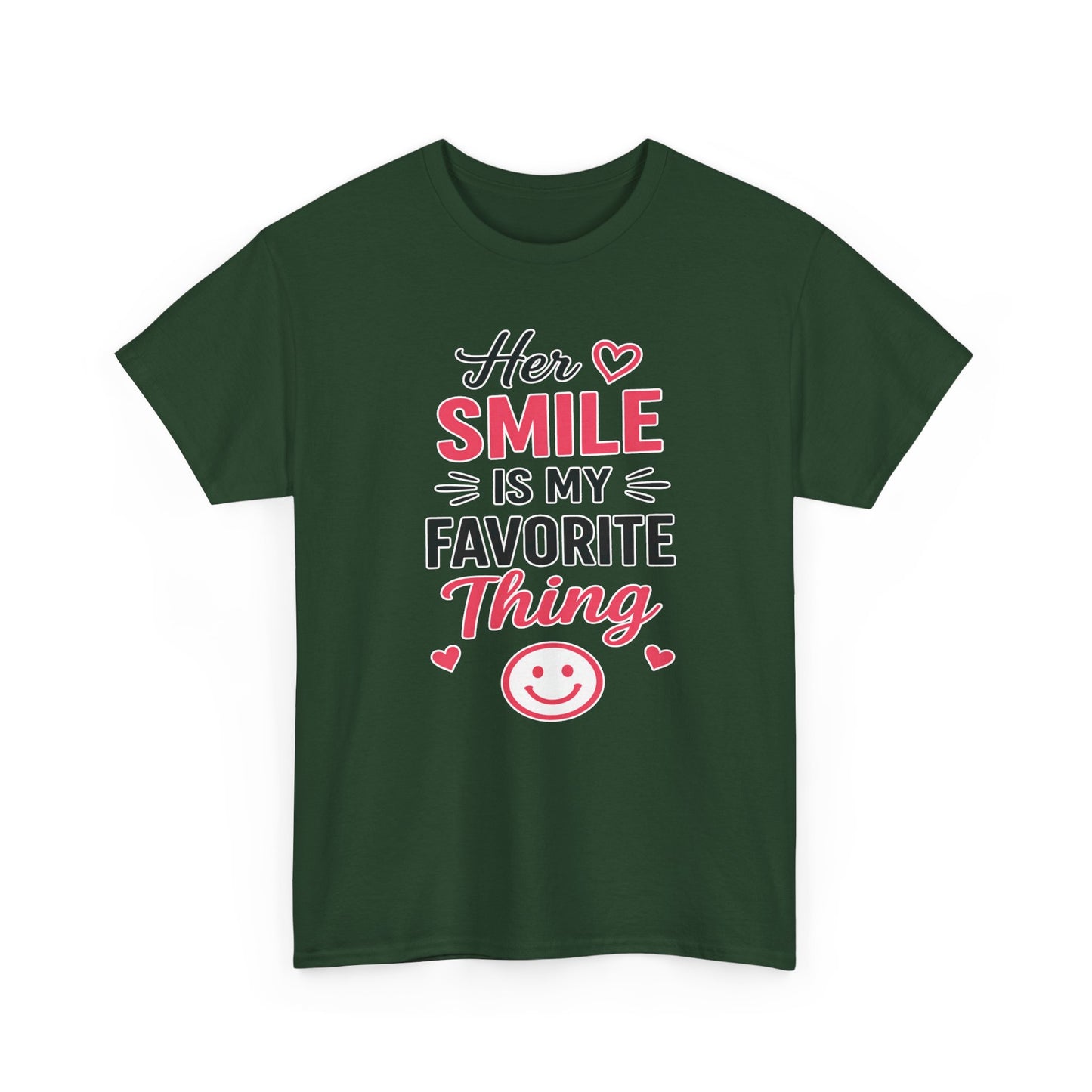 Her Smile Is My Favorite Thing Heavy Cotton Tee