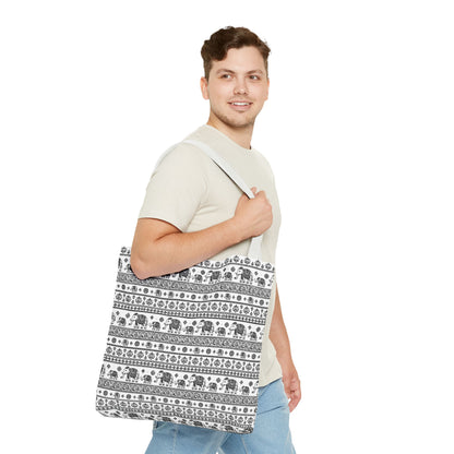 Thai Elephant Tote Bag - Patterned AOP