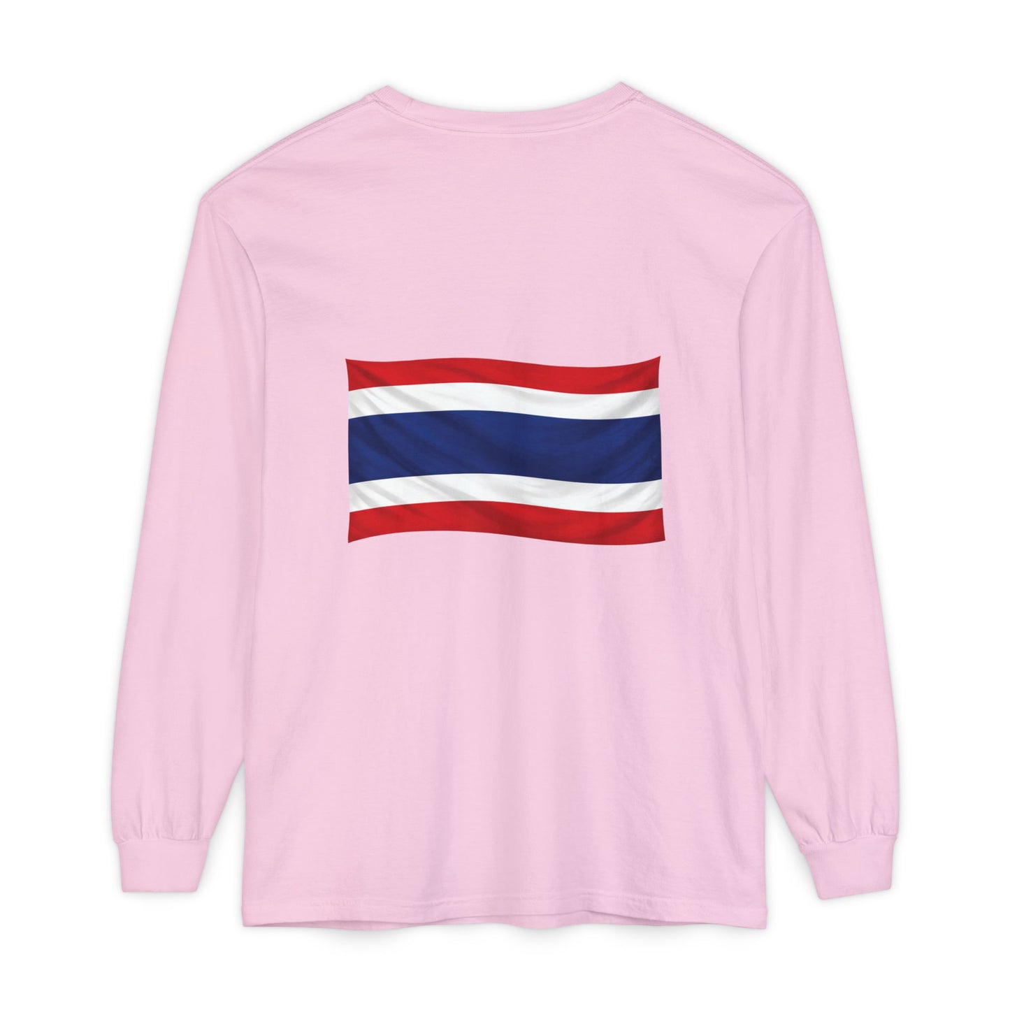 Thailand Flag (back only) Long Sleeve T-Shirt