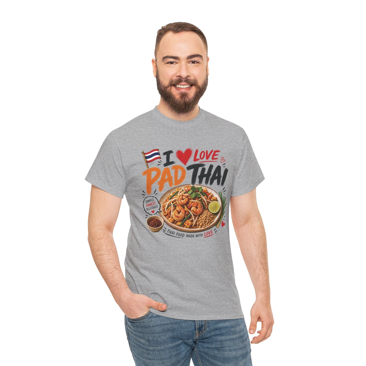 I Love Pad Thai Unisex Heavy Cotton Tee