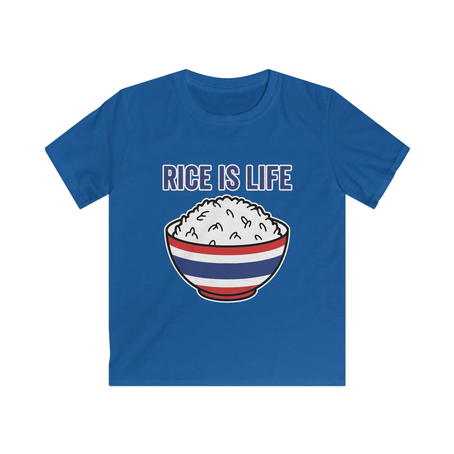 Rice is Life (Front) Kids Softstyle Tee