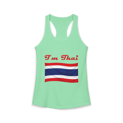 I'm Thai, of course I eat durian Women's Ideal Racerback Tank