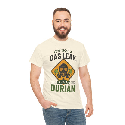 It's Not a Gas Leak, It's a Durian Mask Unisex Heavy Cotton Tee