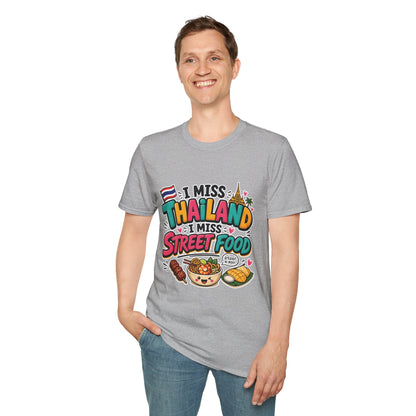 I Miss Thailand I Miss Street Food Unisex Softstyle Tee
