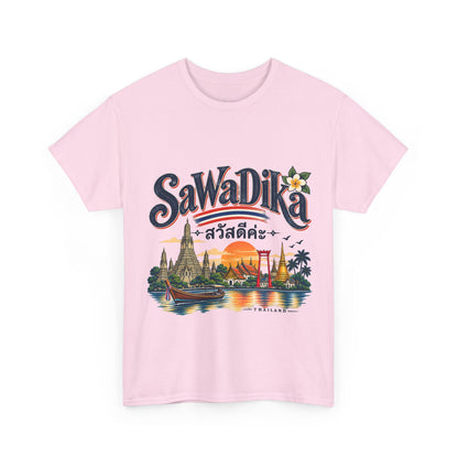 SaWaDiKa Thailand Vintage Travel Heavy Cotton T-Shirt