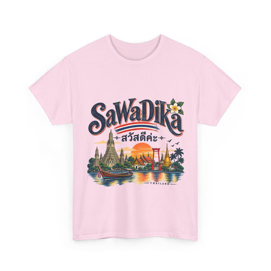 SaWaDiKa Thailand Vintage Travel Heavy Cotton T-Shirt