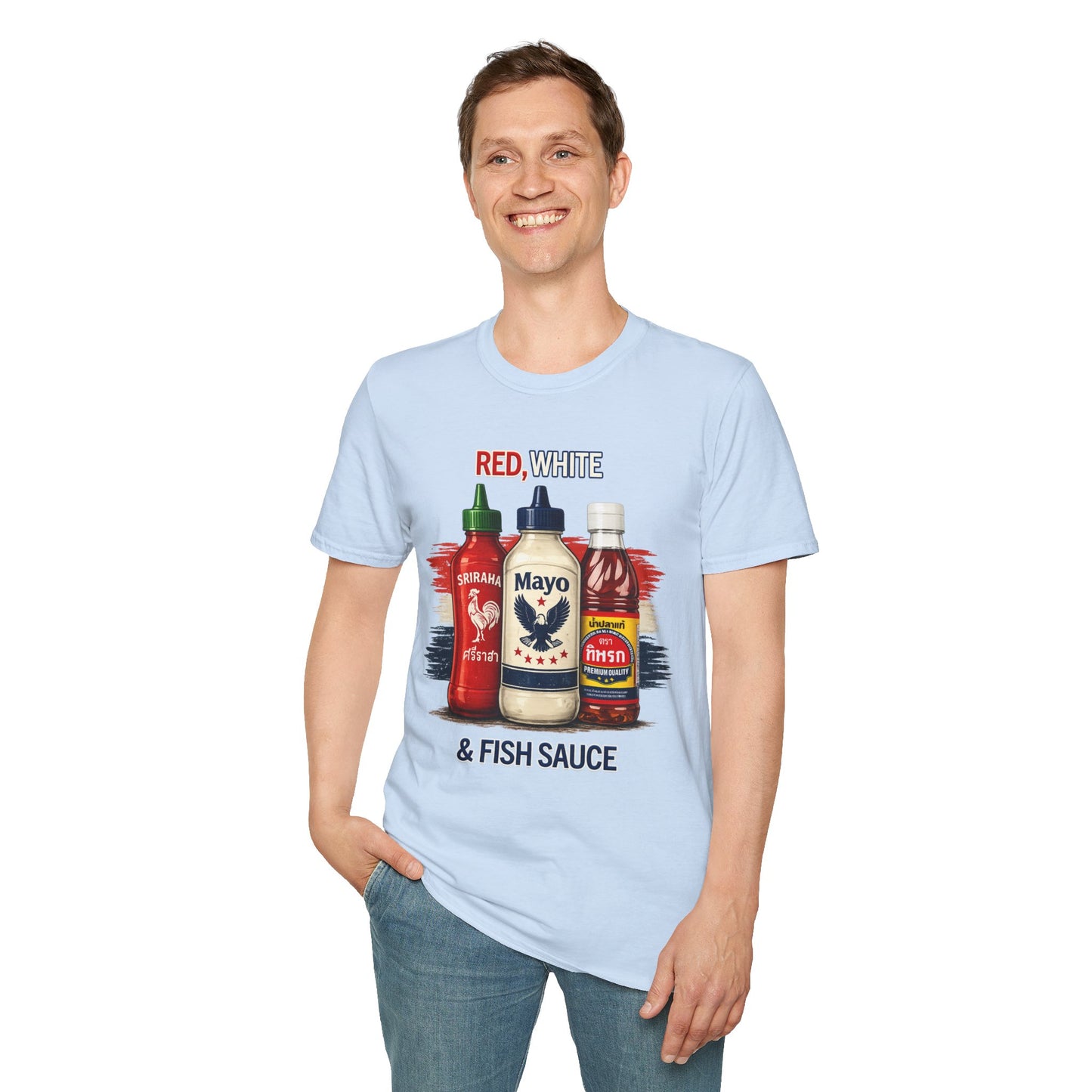 Red, White & Fish Sauce Tee