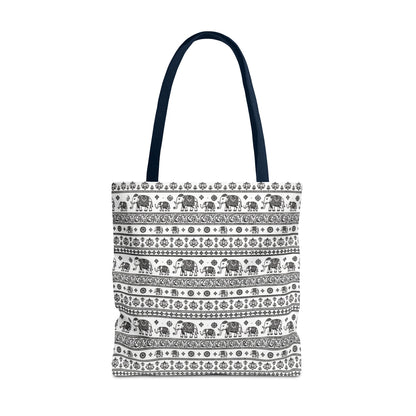 Thai Elephant Tote Bag - Patterned AOP