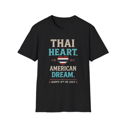 Thai Heart. American Dream. 4th of July Unisex Tee