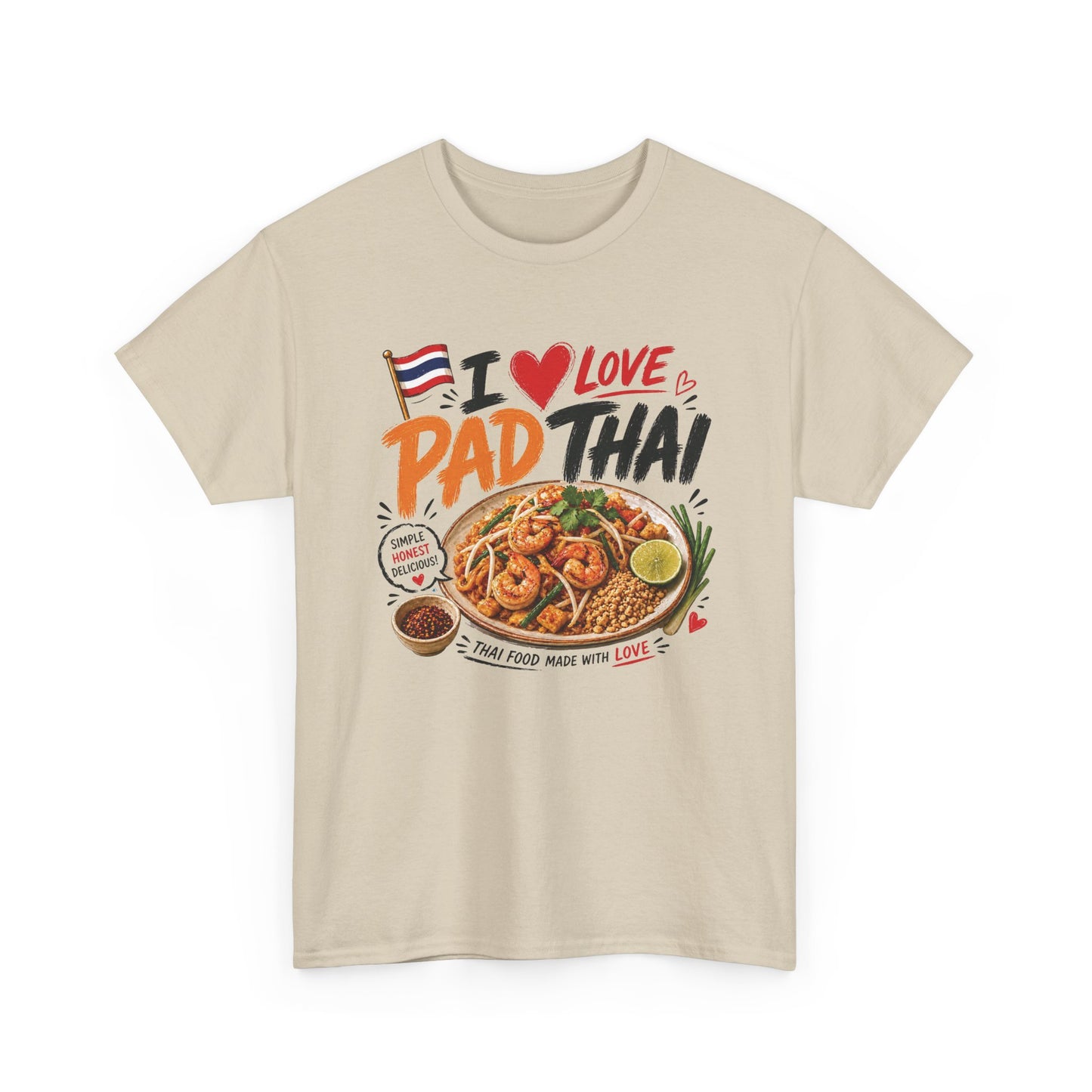 I Love Pad Thai Unisex Heavy Cotton Tee
