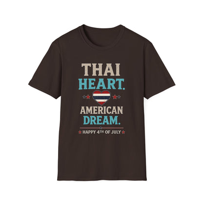 Thai Heart. American Dream. 4th of July Unisex Tee