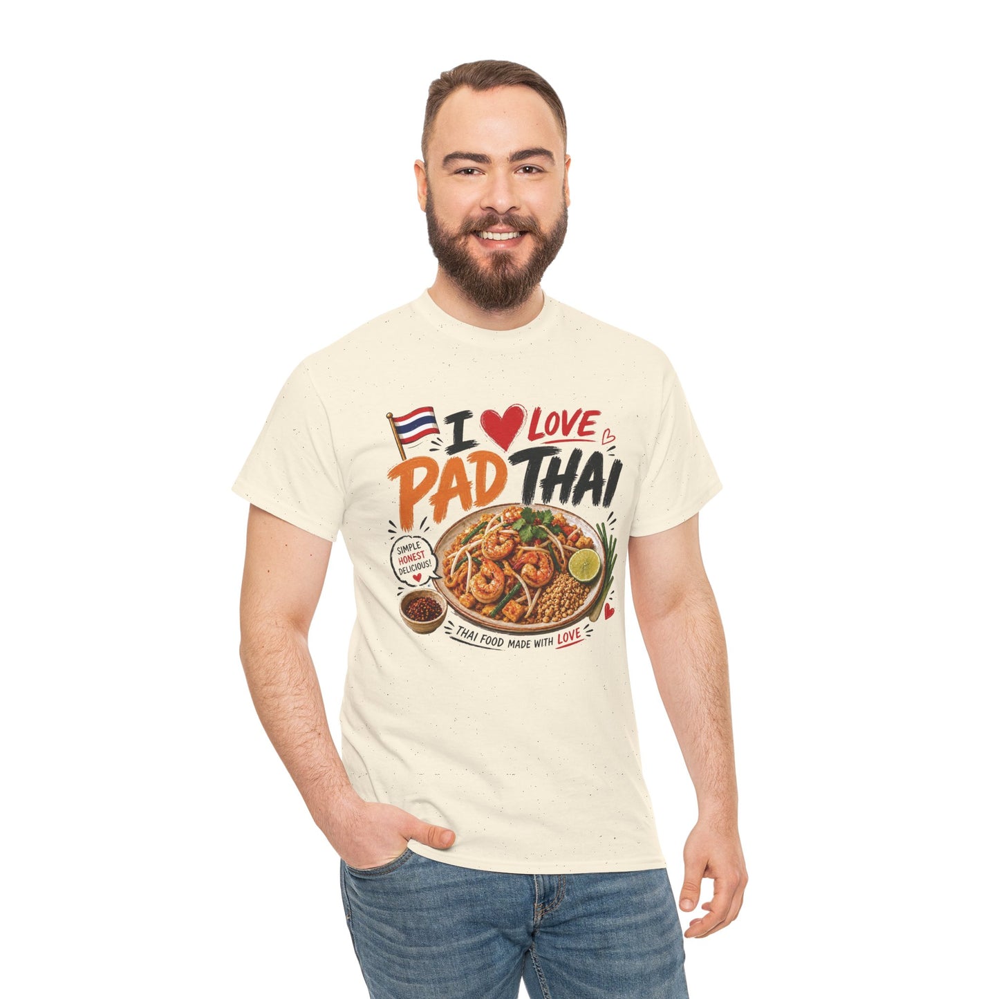 I Love Pad Thai Unisex Heavy Cotton Tee