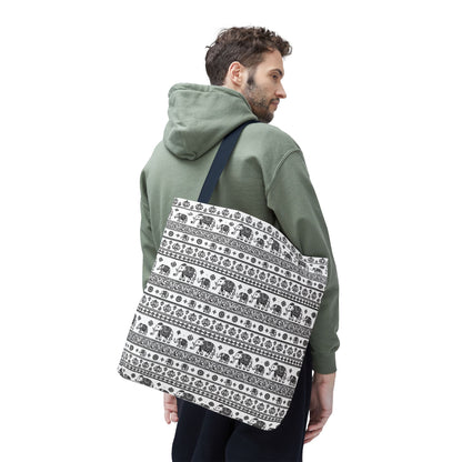 Thai Elephant Tote Bag - Patterned AOP