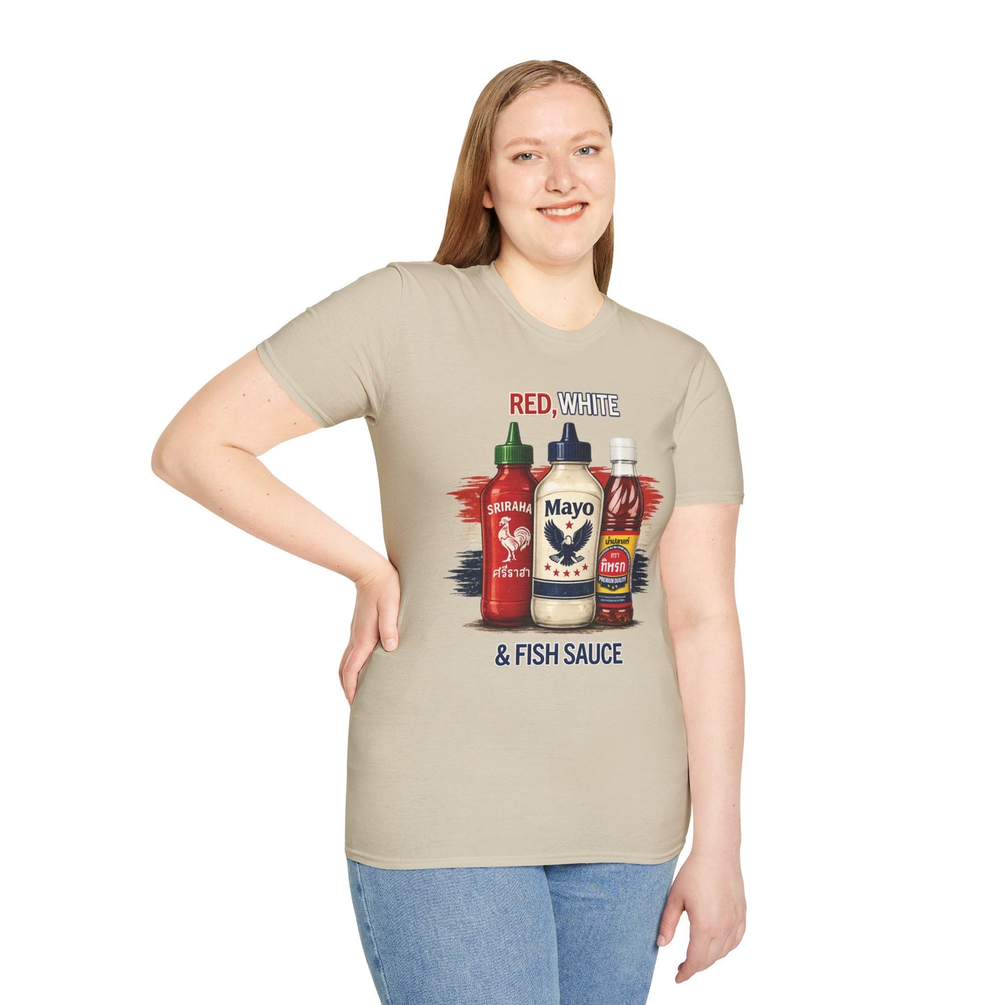 Red, White & Fish Sauce Unisex SoftStyle Tee