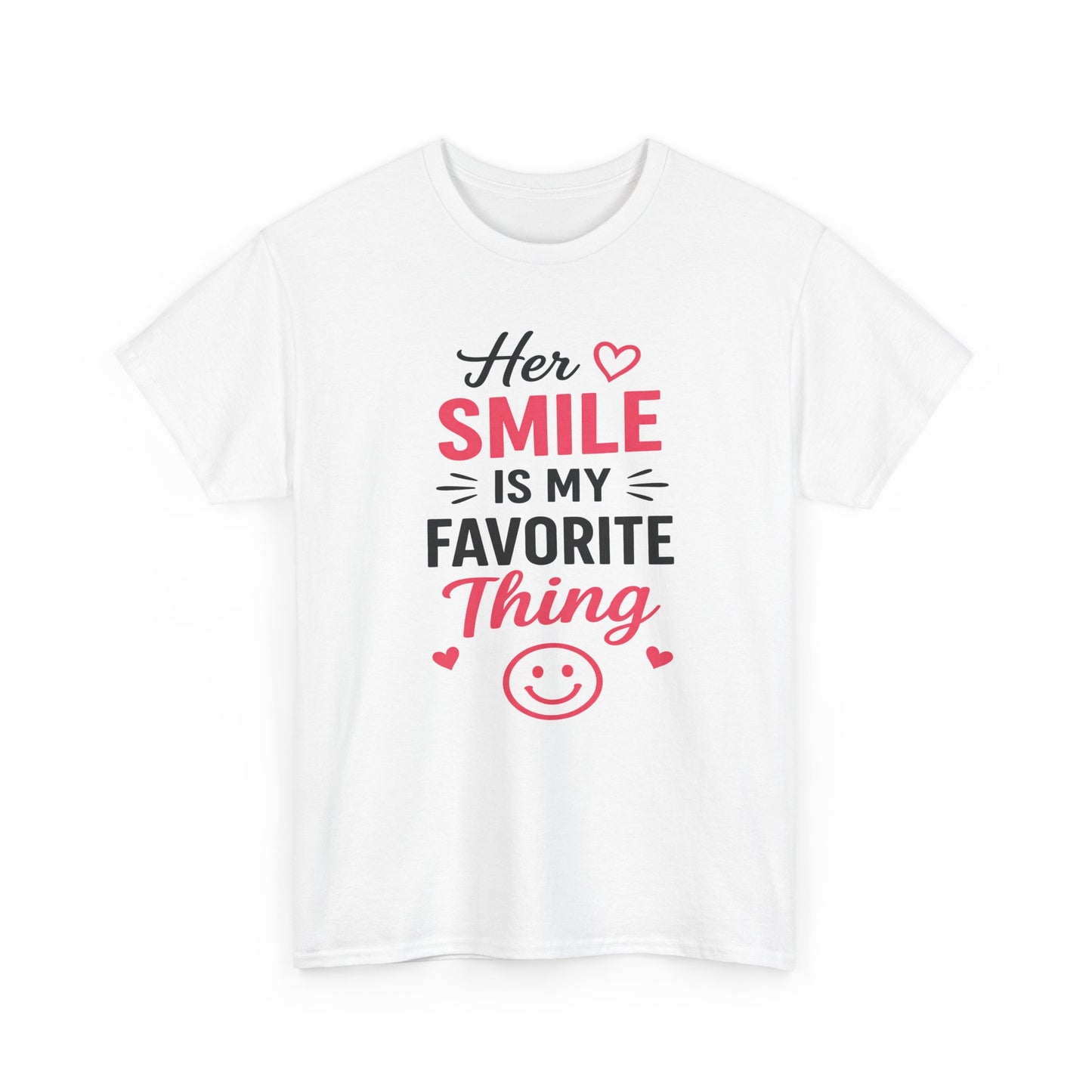 Her Smile Is My Favorite Thing Heavy Cotton Tee