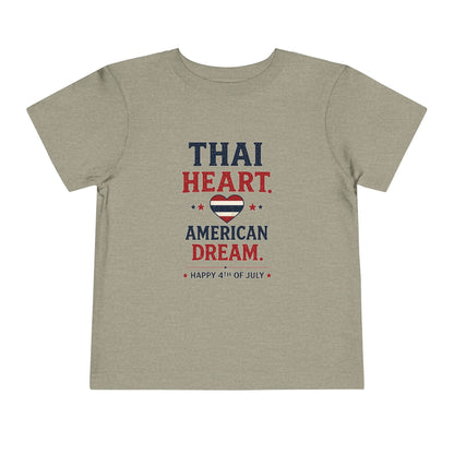 Thai Heart, American Dream 4th of July Toddler Kids Tee