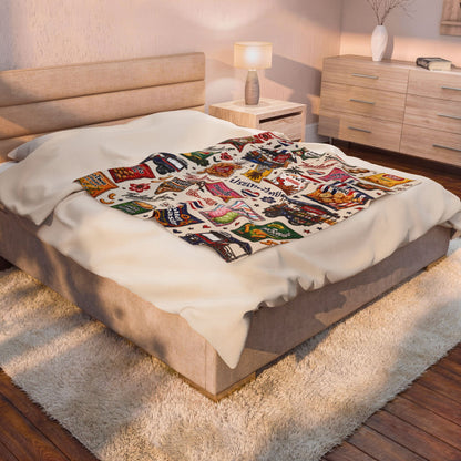 Thai Snacks Velveteen Plush Blanket