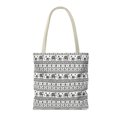 Thai Elephant Tote Bag - Patterned AOP