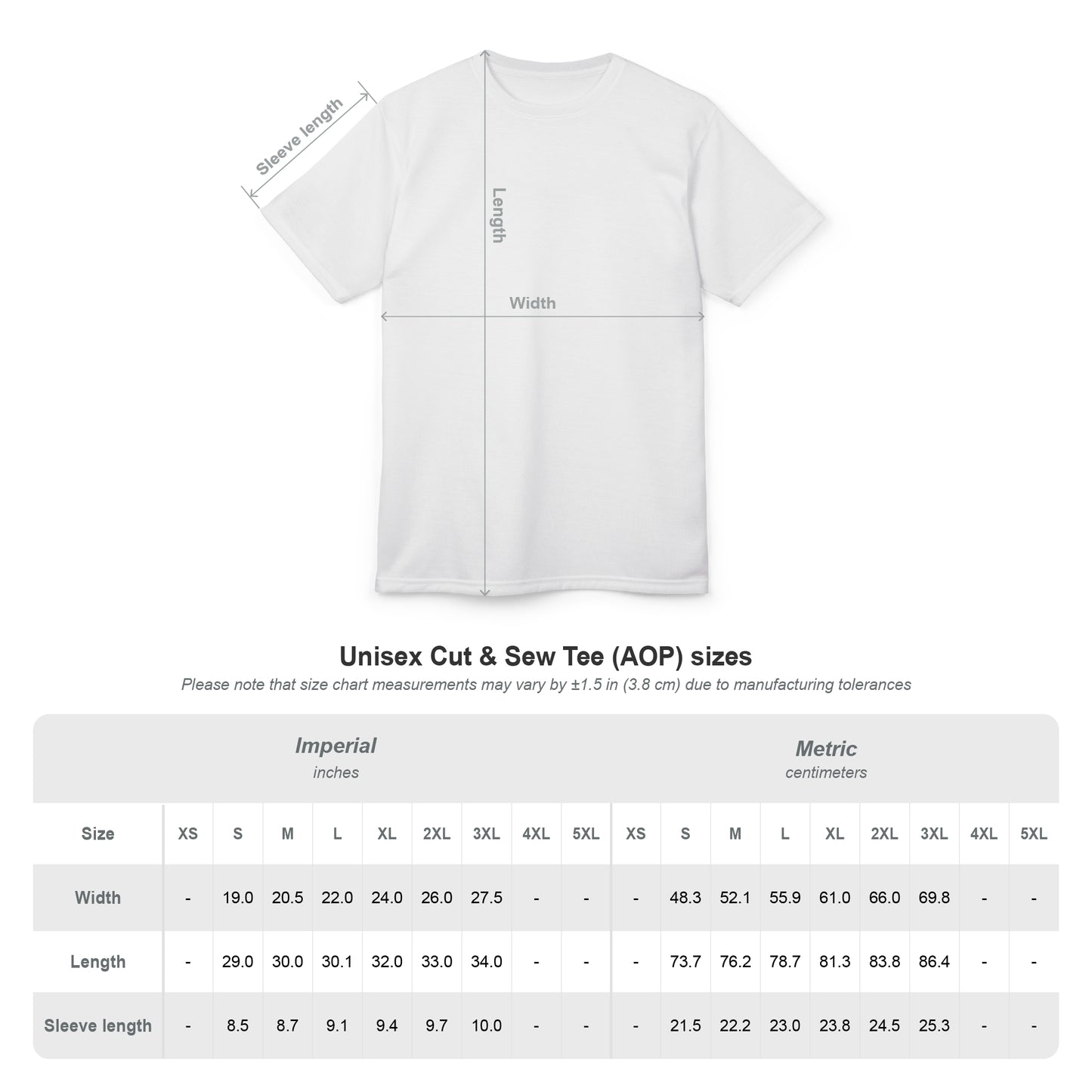 Thai Drinks Printed Unisex Cut & Sew Tee (AOP)