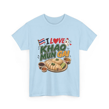 I Love Khao Mun Gai Unisex Heavy Cotton Tee