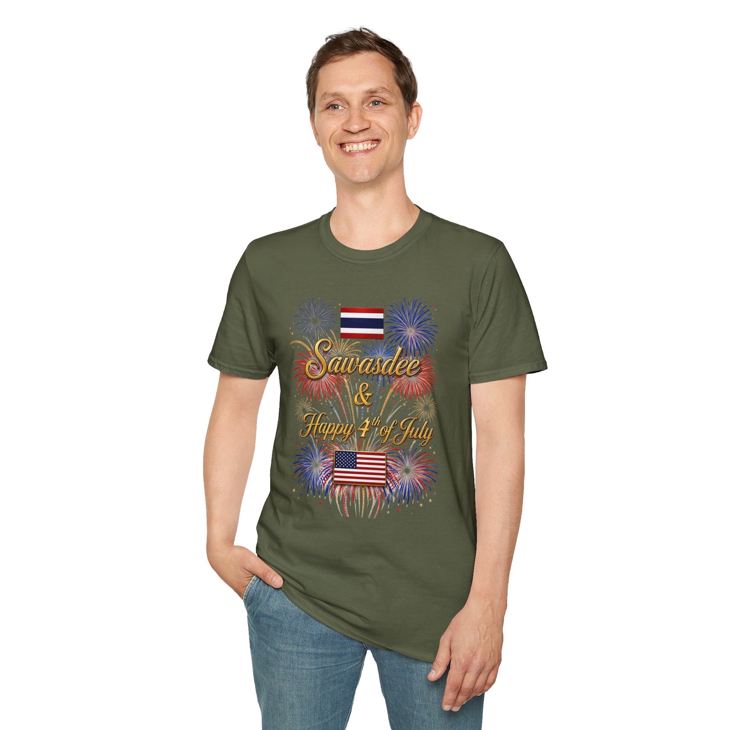 Sawasdee & Happy 4th of July Tee