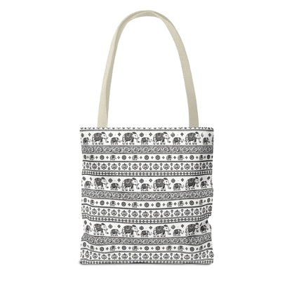 Thai Elephant Tote Bag - Patterned AOP