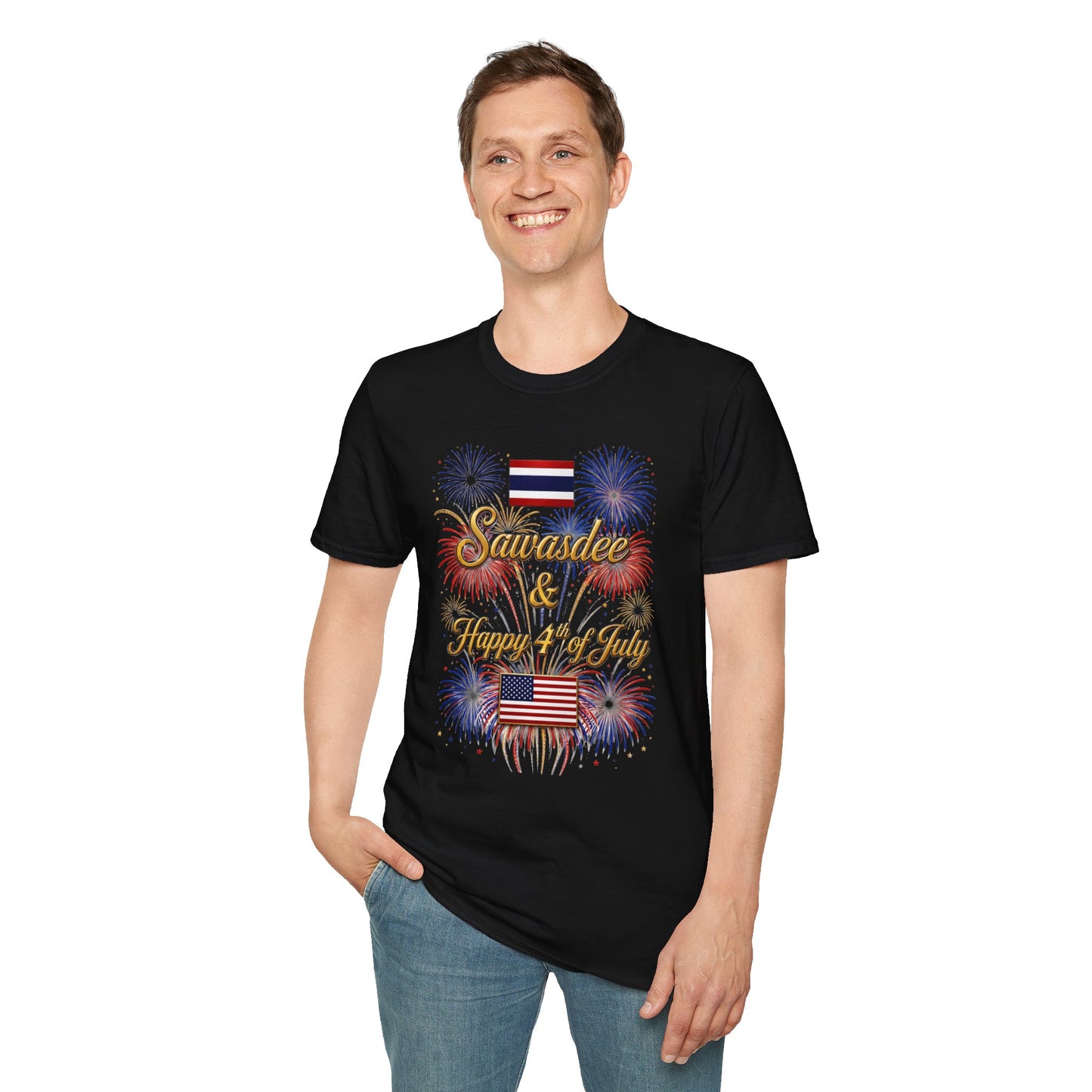 Sawasdee & Happy 4th of July Tee