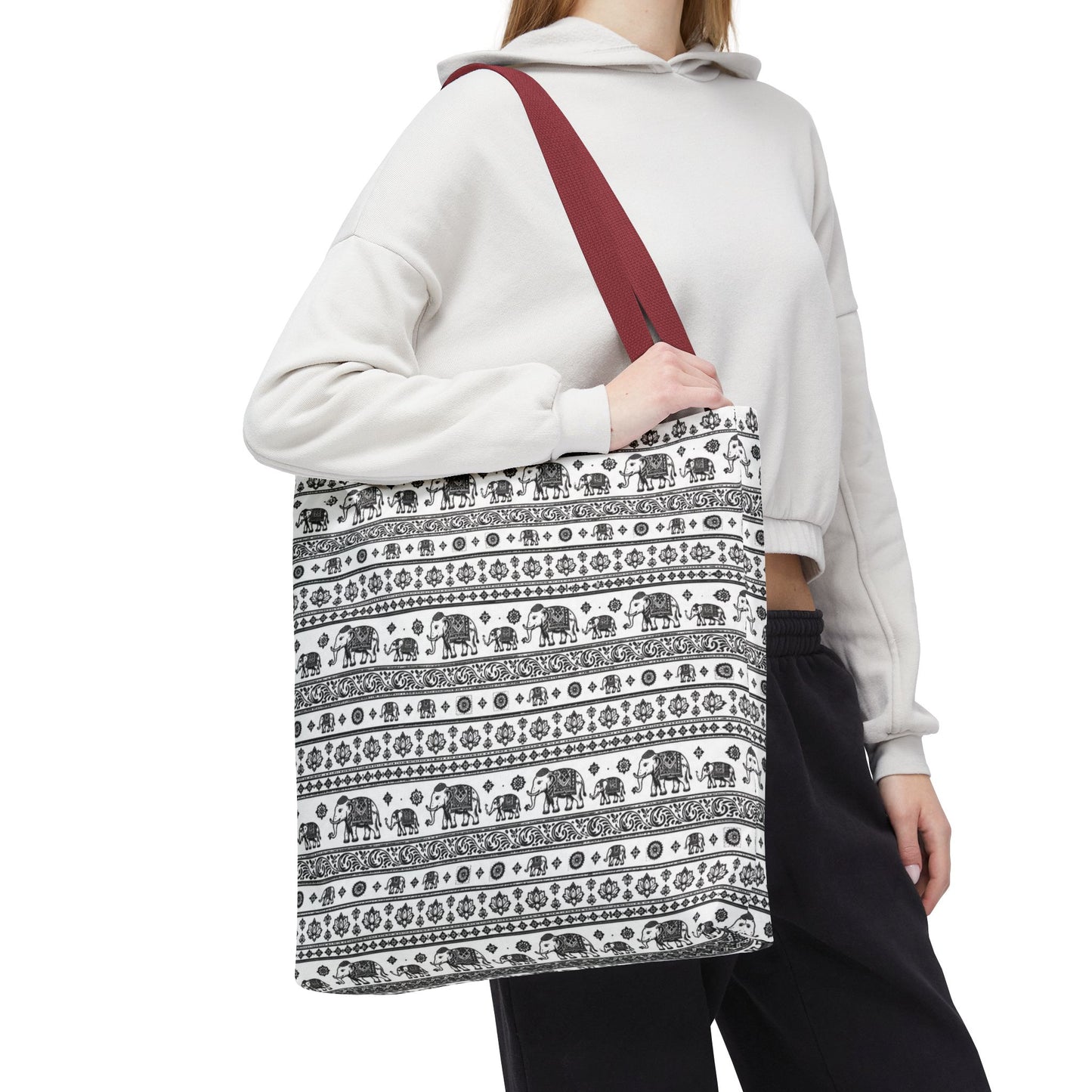 Thai Elephant Tote Bag - Patterned AOP