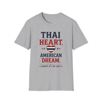 Thai Heart. American Dream. 4th of July Unisex Tee