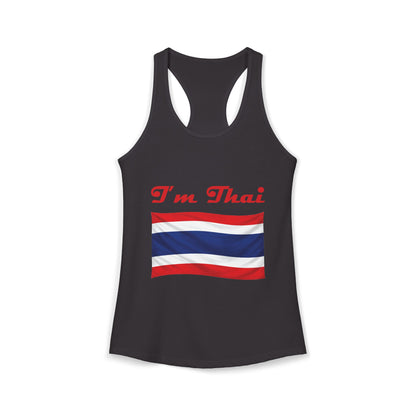 I'm Thai, of course I eat durian Women's Ideal Racerback Tank