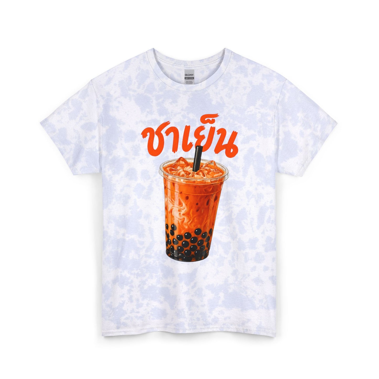 ชาเย็น Thai Iced Boba Milk Tea Unisex tie-dye Tee