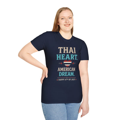 Thai Heart. American Dream. 4th of July Unisex Tee