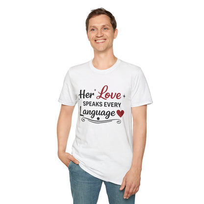 Her Love Speaks Every Language Softstyle T-Shirt