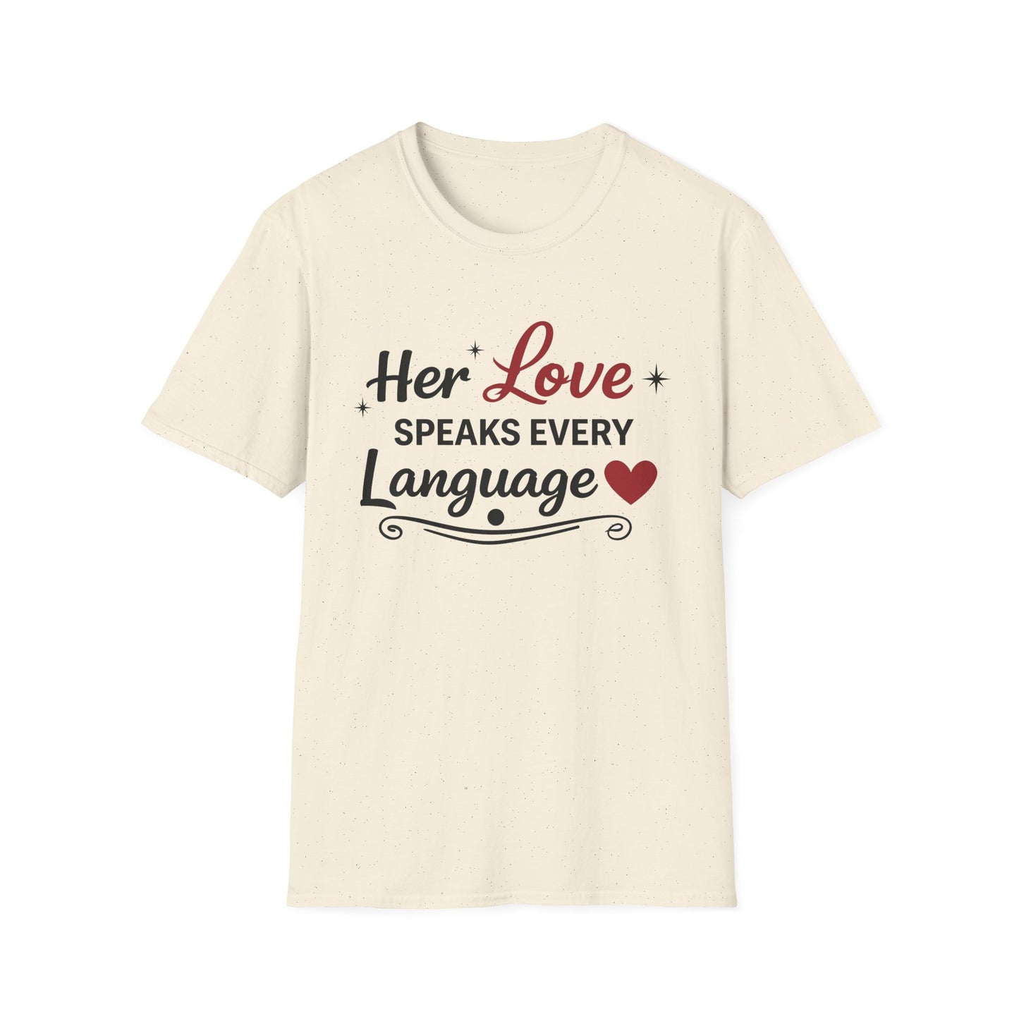Her Love Speaks Every Language Softstyle T-Shirt