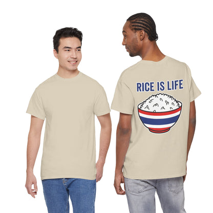 Rice is Life (Back) Heavy Cotton Tee