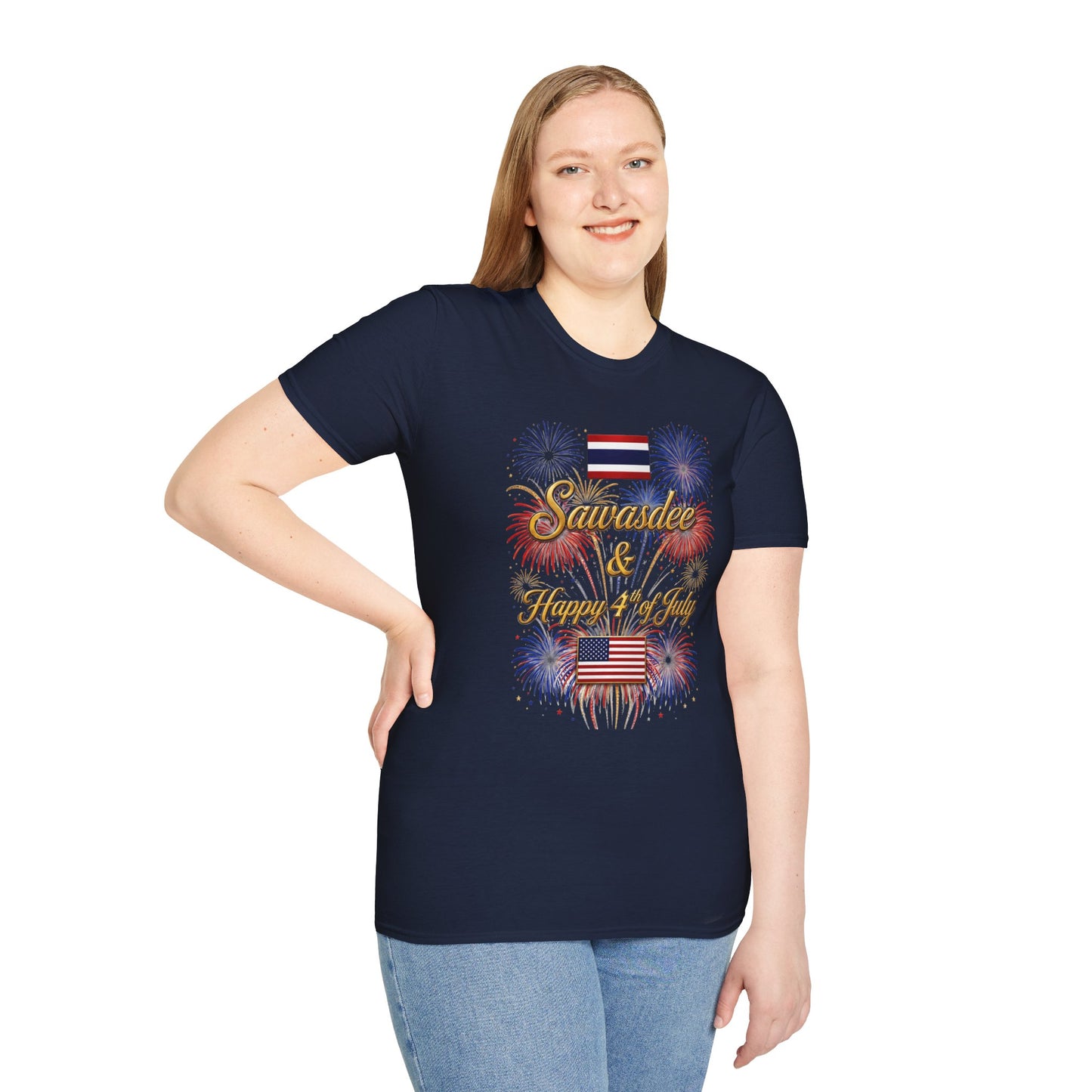 Sawasdee & Happy 4th of July Tee