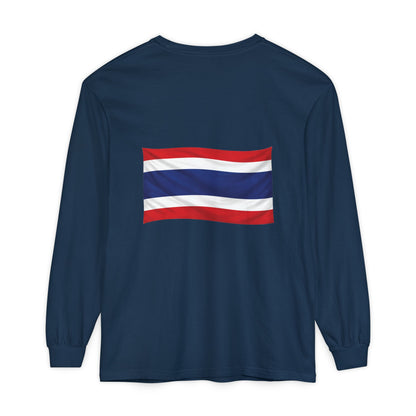 Thailand Flag (back only) Long Sleeve T-Shirt