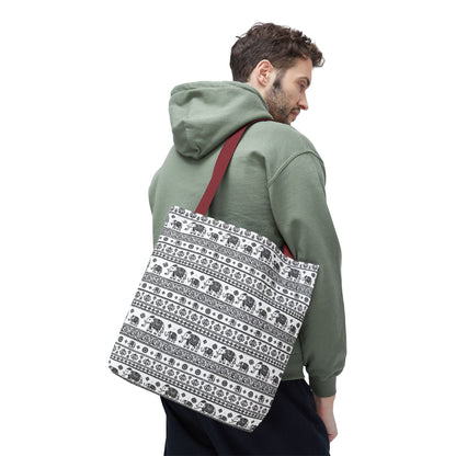 Thai Elephant Tote Bag - Patterned AOP