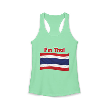 I'm Thai, of course I eat durian Women's Ideal Racerback Tank