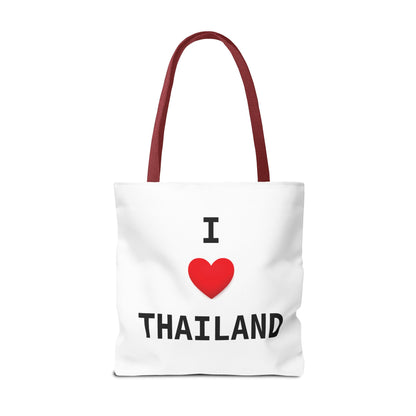 I heart Thailand with Thailand flag Tote Bag (AOP)