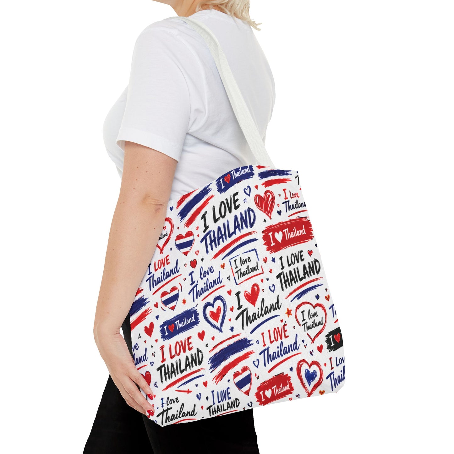 I love Thailand Tote Bag Wide Bottom