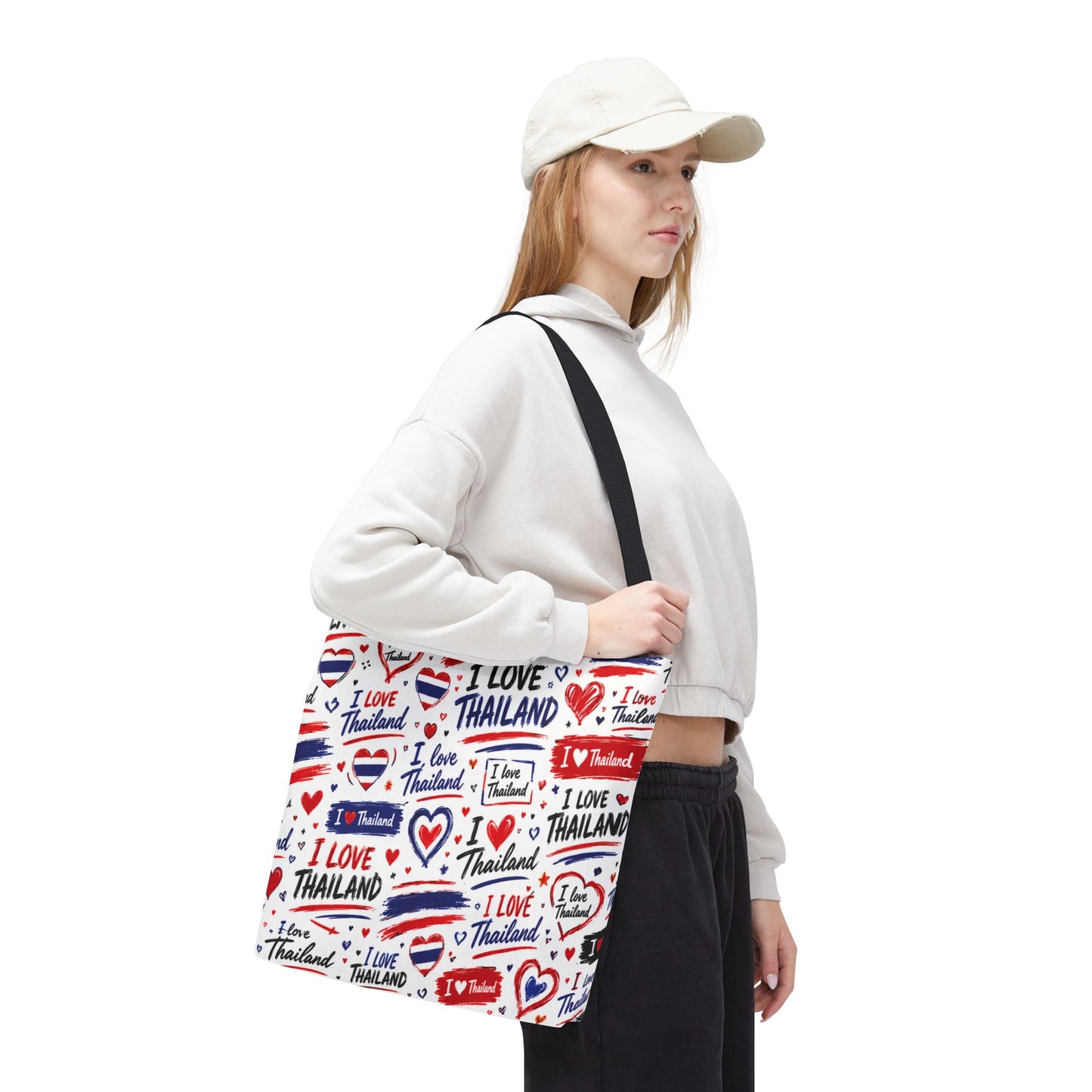 I love Thailand Tote Bag Wide Bottom