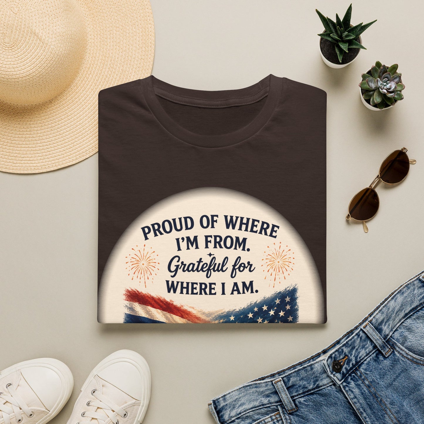 Proud of Where I'm From, Grateful for Where I am tee